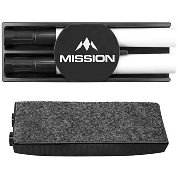 Mission Whiteboard wisser met 2 stiften