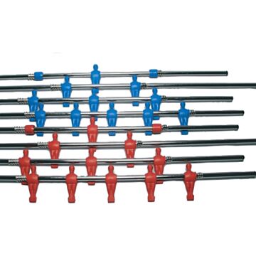 Garlando 16 mm Voetbalstang met gegoten poppen