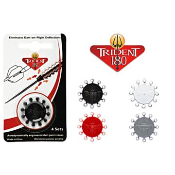 Winmau Trident 180 in Zwart, Wit, Grijs of Rood
