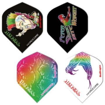 Red Dragon Hardcore Snakebite 4-pack flights
