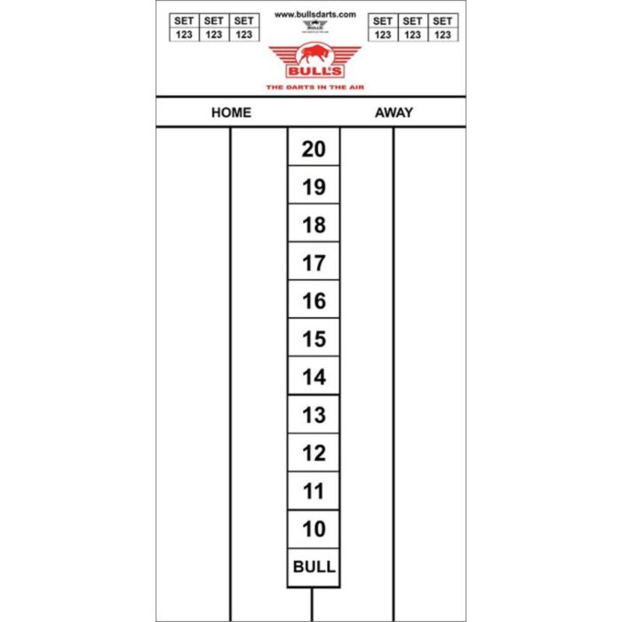 Whiteboard Bull's 30 x 60 Darttel Flex