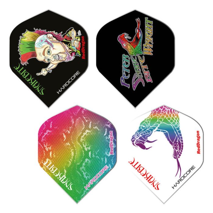 Red Dragon Hardcore Snakebite 4-pack flights